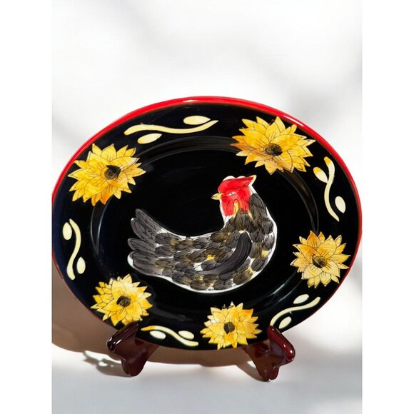 Decorative Chicken & Sunflower Decorative Replacement Plate - Picture 2 of 4